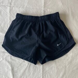 Nike Women's Black Athletic Running Shorts with Reflective Swoosh, inner liner